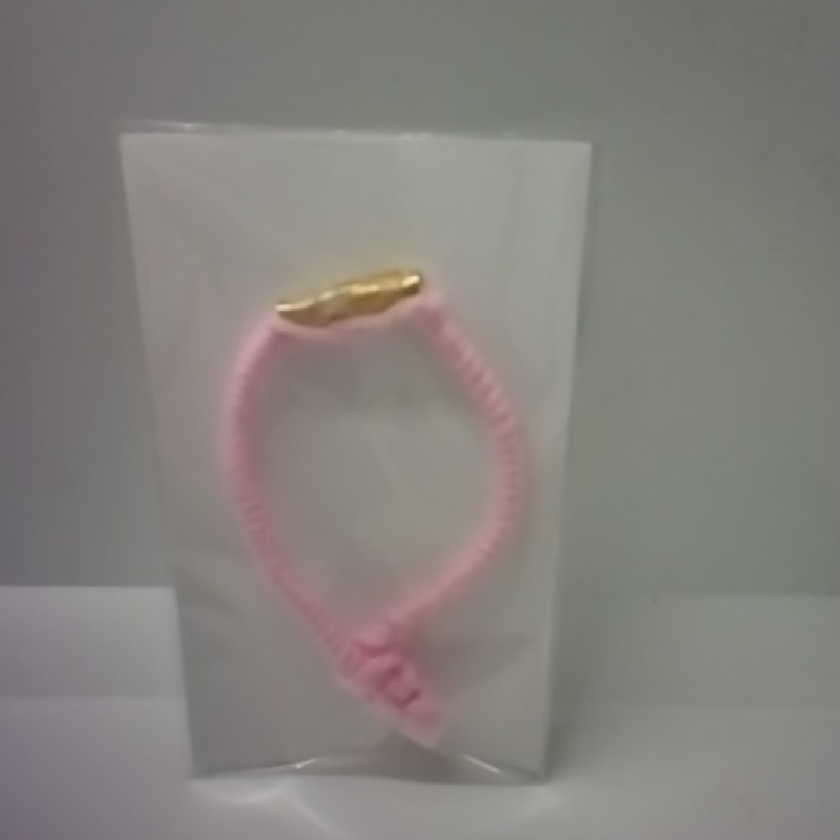 Lorena Espinoza Design Pink Bracelet With Gold Detail
